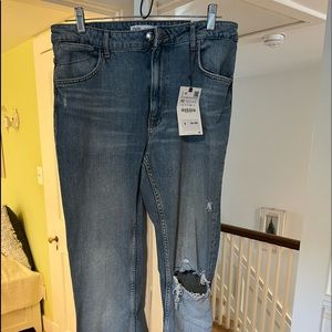 Zara High Rise Flare Jeans